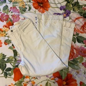 Pilcro & the Letterpress high rise cropped jeans